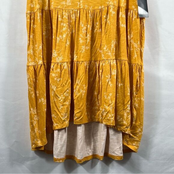 Torrid NWT Yellow Floral Tiered Babydoll Blouse 0669 - Picture 4 of 13
